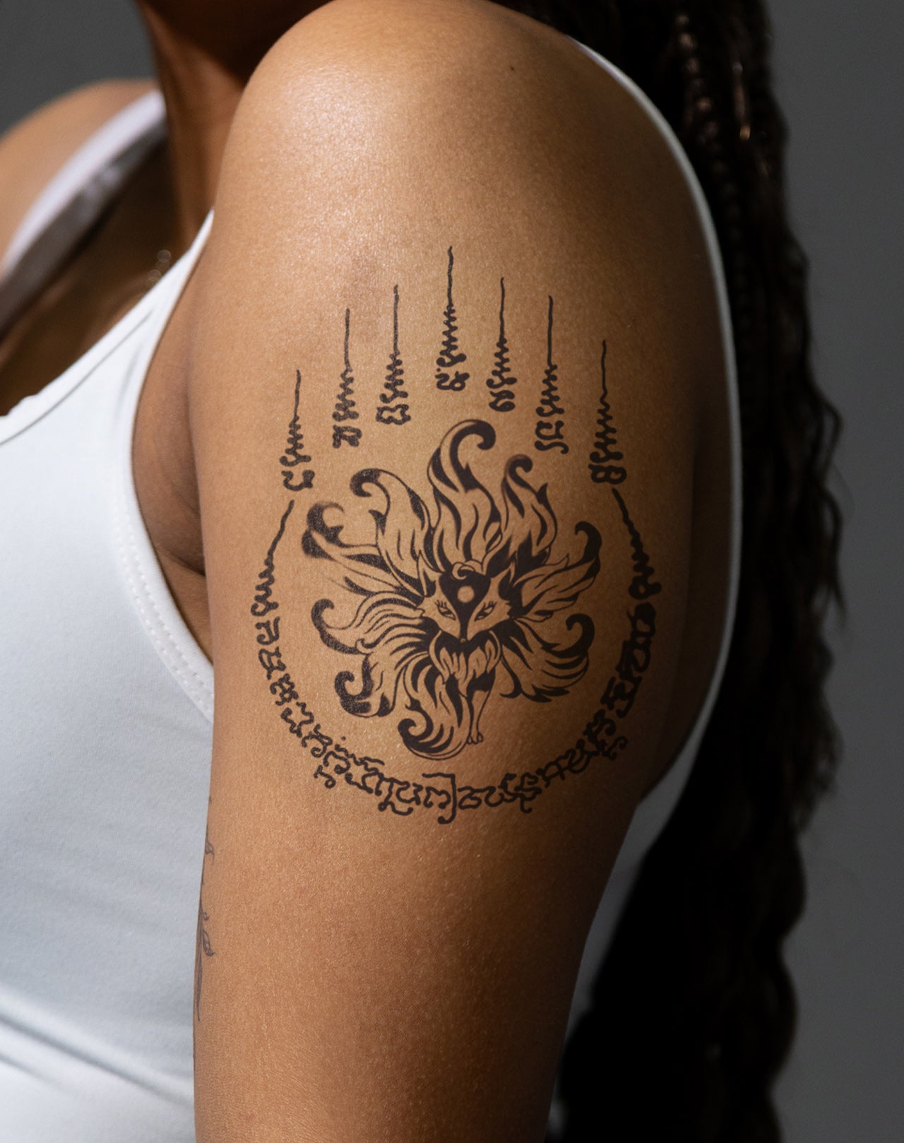 9 Tails Fox Temporary Tattoo. Lasts 1-2 Weeks. – EZINK™