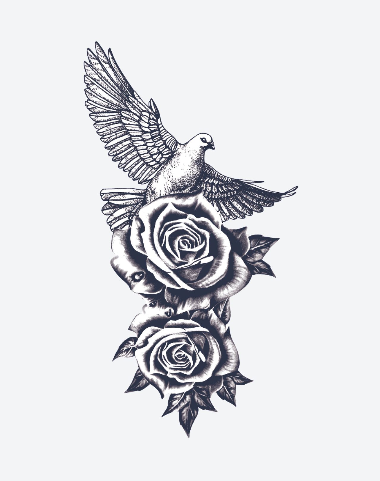 Pictures of Doves for Tattoos - Soft & Symbolic