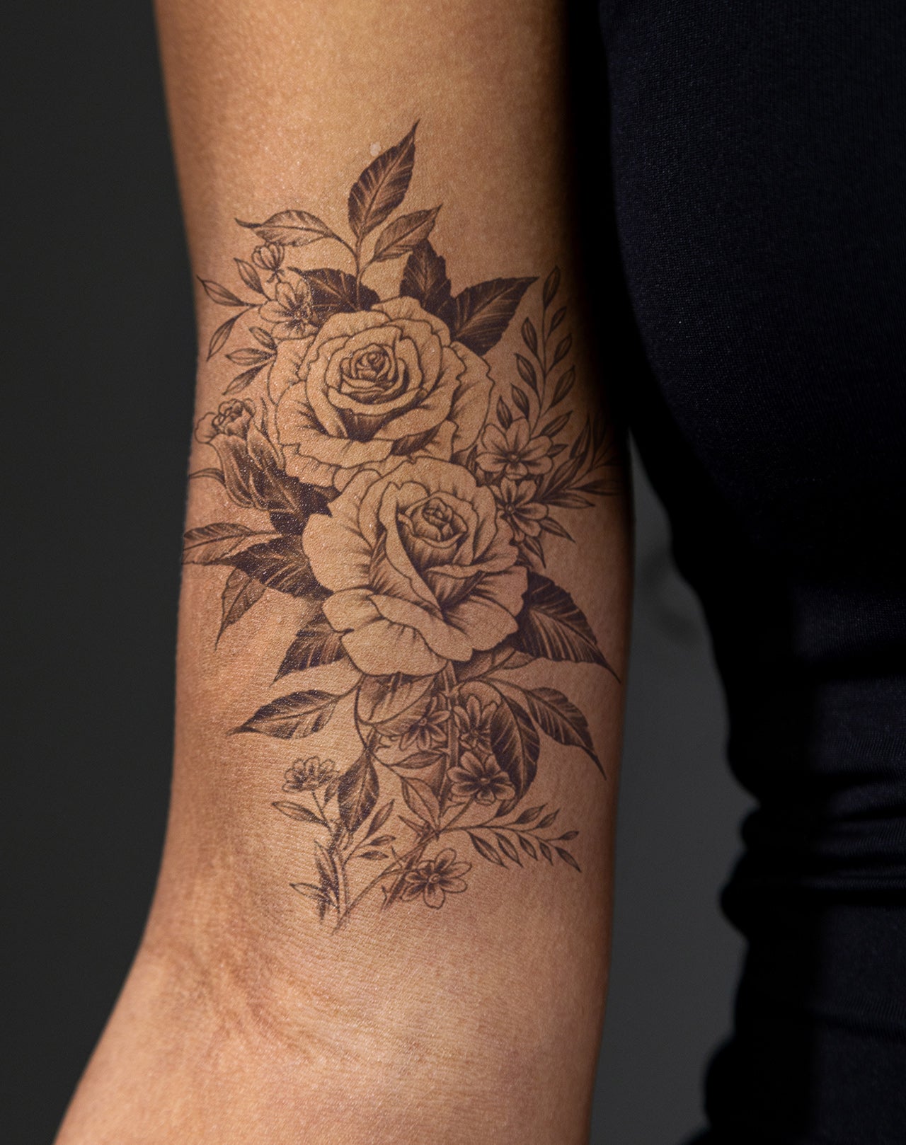 Rosey Bunch Temporary Tattoo. Lasts 1-2 Weeks. – EZINK™