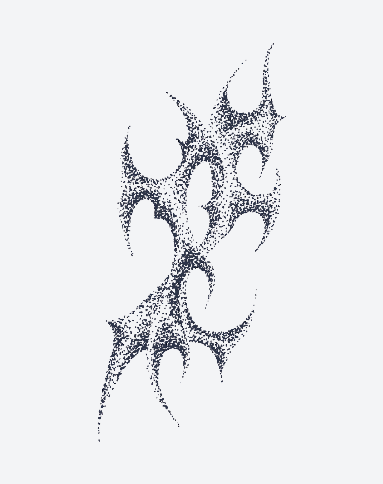 Cyber Sigilism Back Stencil Tattoo