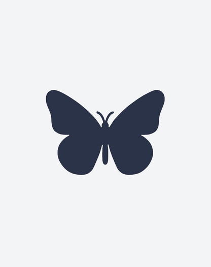 Blacked Out Butterfly