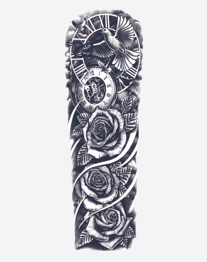 Dove, Clock & Roses Sleeve