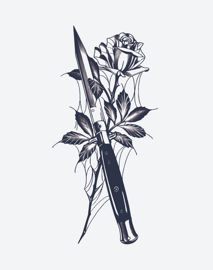 Flip Knife & Rose