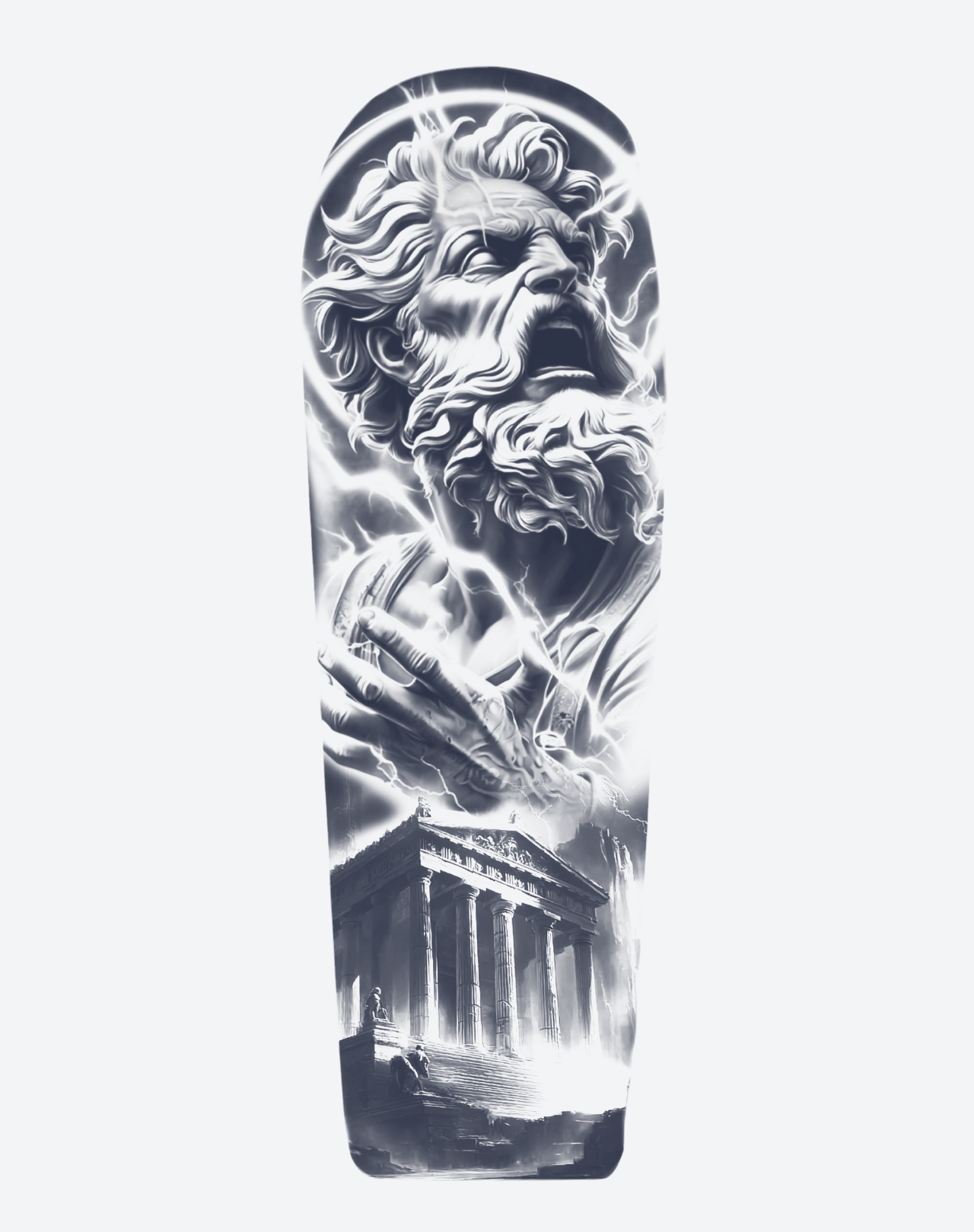 Godstrike full sleeve temporary tattoo design