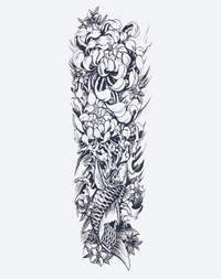 Koi Fish and Flowers Sleeve