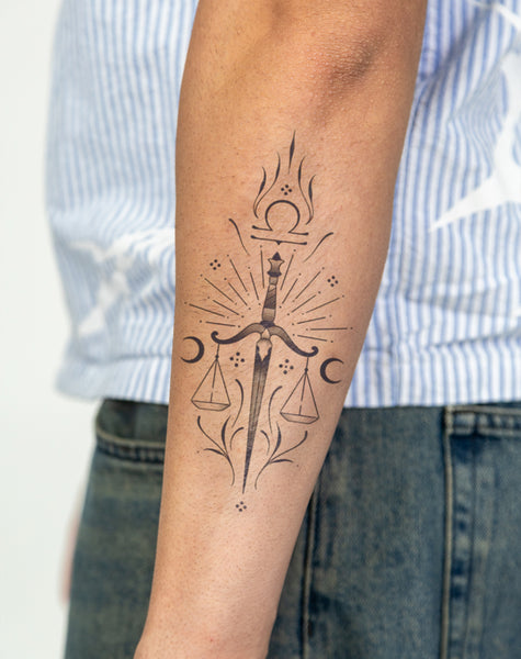 Libra Lust Temporary Tattoo Lasts 1-2 Weeks – EZINK™