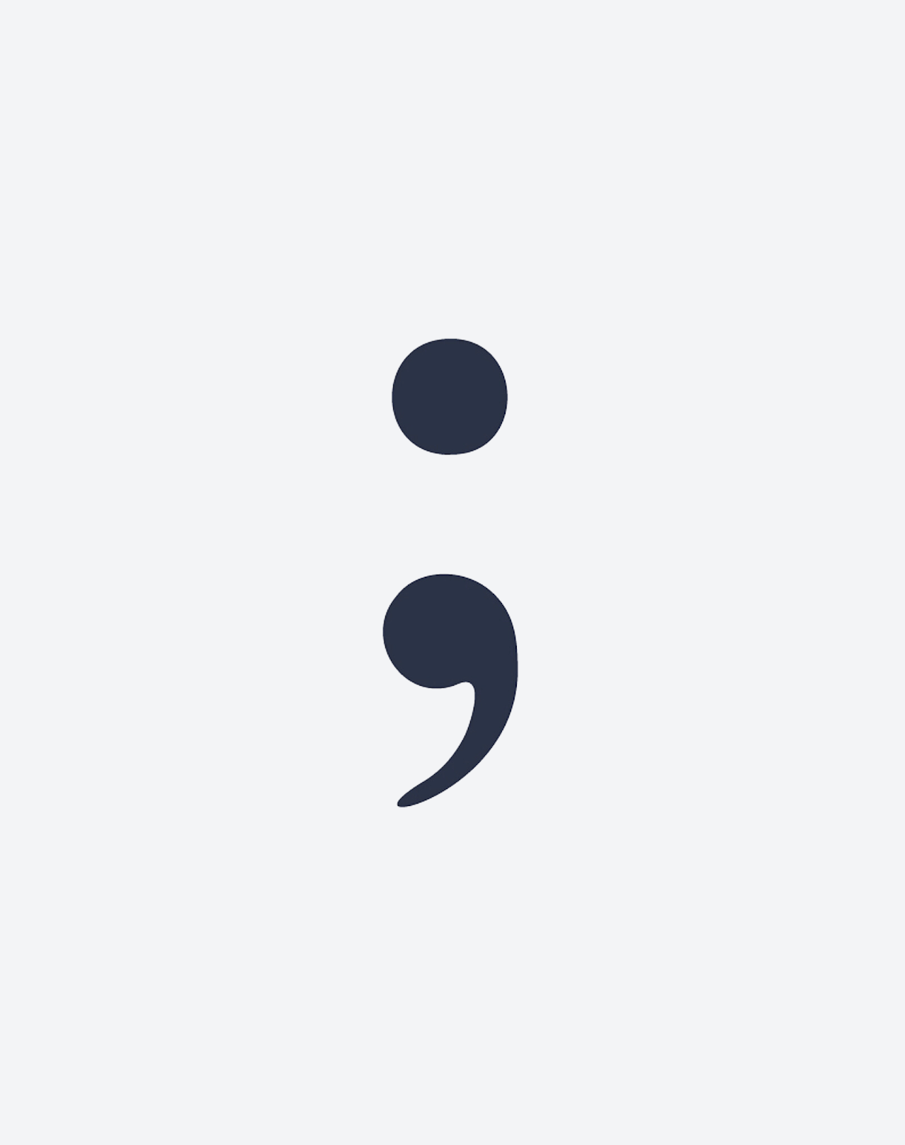 Semicolon Temporary Tattoo. Lasts 1-2 Weeks. – EZINK™