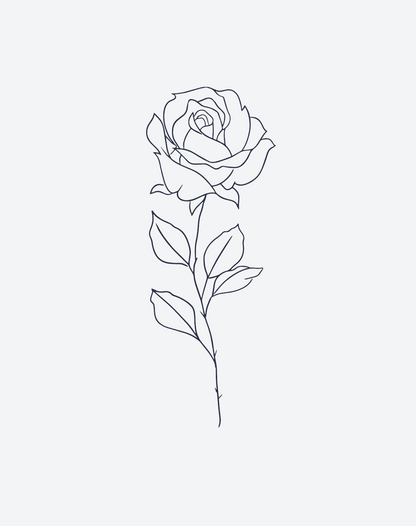 Stencil Rose