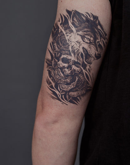 Wolf & Skull