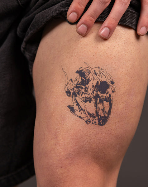 Smoking Death Temporary Tattoo Lasts 1-2 Weeks – EZINK™